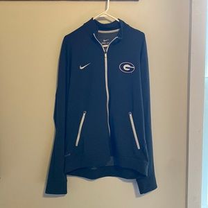 Nike dry fit Gerogia bulldogs full zip lightweight jacket